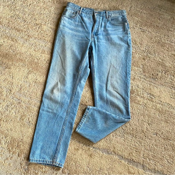 Everlane The 90s Cheeky Jean Organic Cotton Straight Leg Mom Jeans Button Fly:29 - Picture 2 of 13